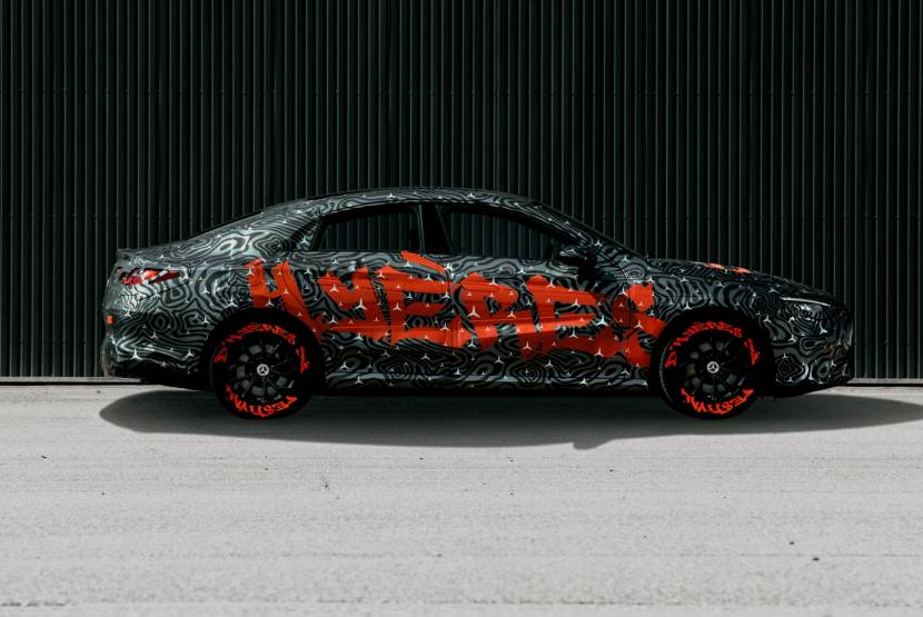 使用混合動力系統 2025款奔馳CLA諜照,動力參數曝光