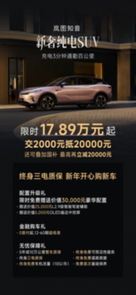 嵐圖汽車1月銷售8009輛,同比增長14% 首批嵐圖知音全球版發運歐洲