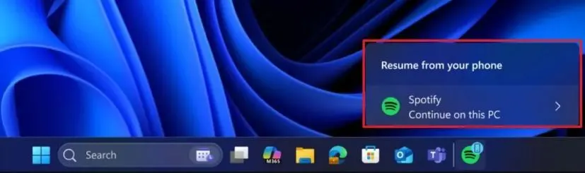 微軟發布Win11 Dev/Beta 26xxx.5761預覽版:安卓/PC無縫接力 Windows 11 App resume from Android