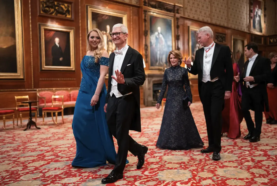 黃仁勛、庫克都在,美科技大佬亮相特朗普英國國宴 庫克